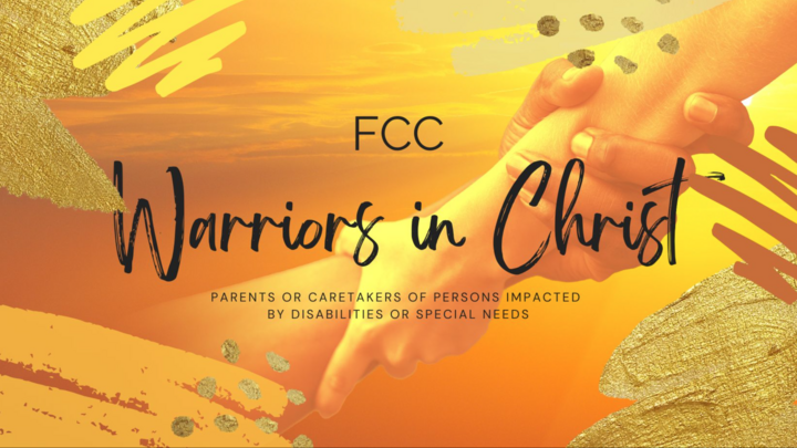 Logo for Warriors in Christ: For Parents/Caretakers of those with Special Needs or Disabilities