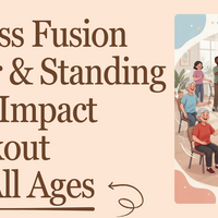Logo for Fitness Fusion: Low Impact Chair & Standing Workout For All Ages