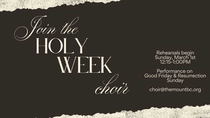Holy Week Choir