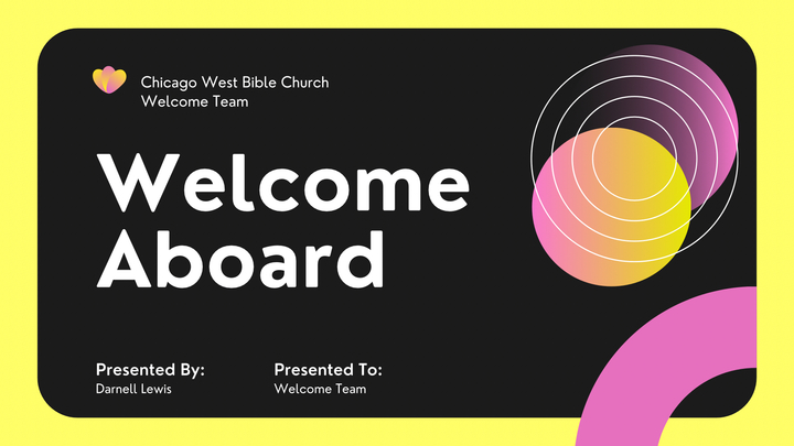 Logo for Welcome Team