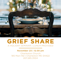 Logo for A Holiday Grief Share Seminar