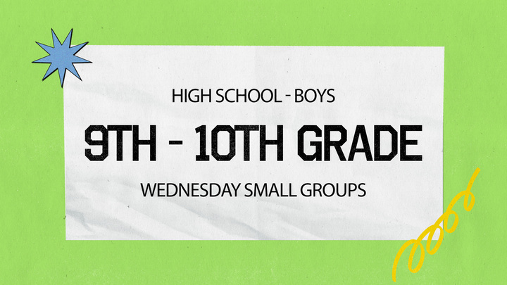 Logo for High School Boys - 9th and 10th Small Group