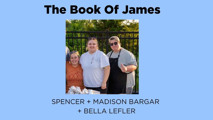 Logo for The Book of James with College Young Adults