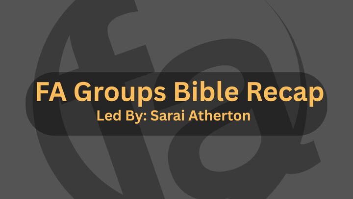 Logo for FA Groups Bible Recap