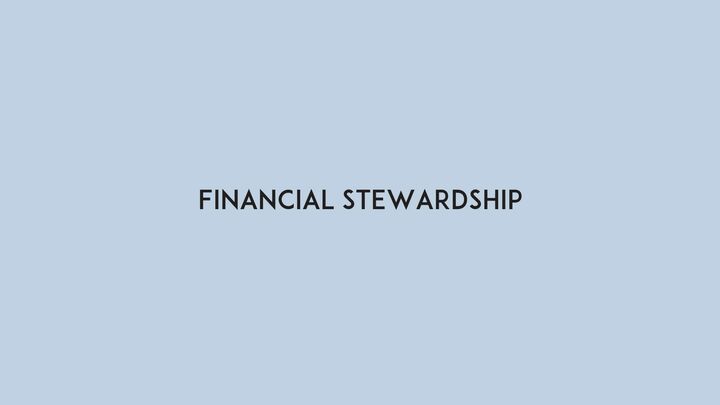 Logo for Financial Stewardship  | Tuesday