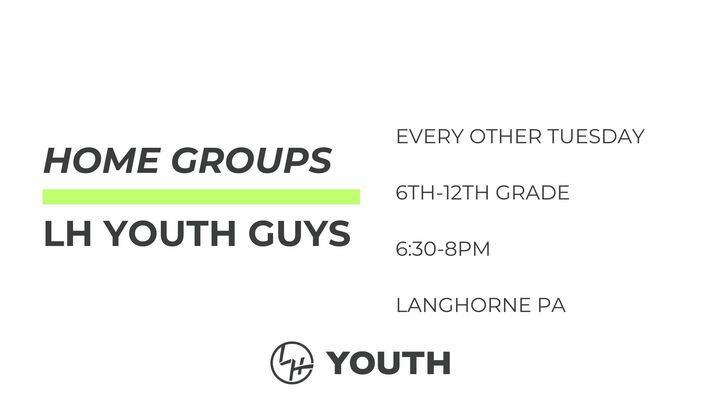 Logo for LH YOUTH | GUYS BIBLE STUDY