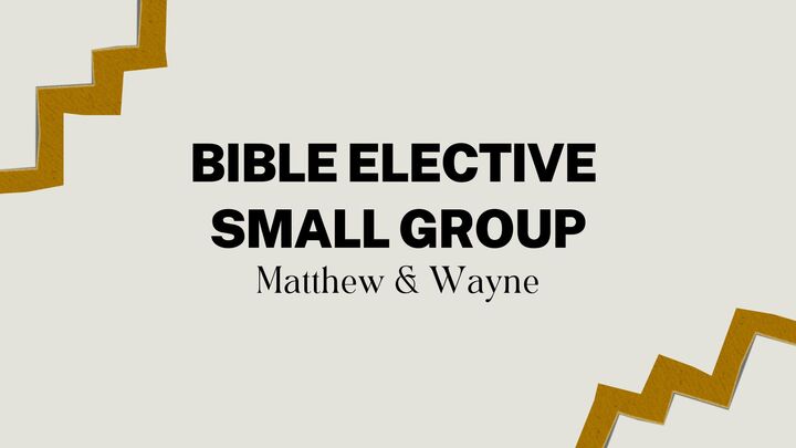 Logo for Bible Elective Small Group - Matthew & Wayne
