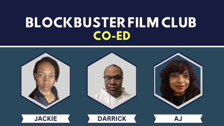 Logo for Blockbuster Film Club