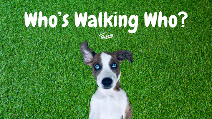 Logo for Who's Walking Who? - Glenn & Heather Sherrill