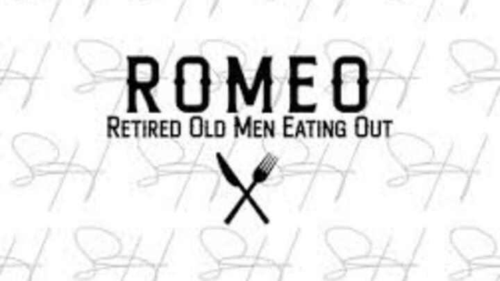 Logo for Retired Men's Breakfast Group with Steve Hall and Eugene Shuler
