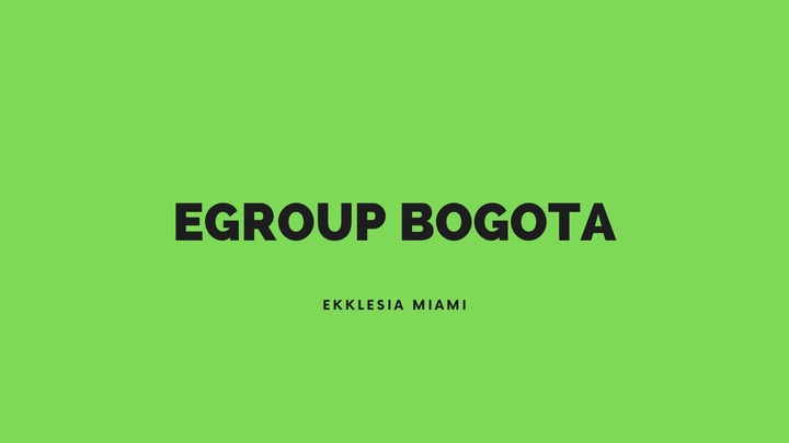 Logo for eGroup Bogotá (Alfredo & Andrea)