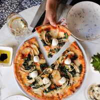 Logo for God and Pizza