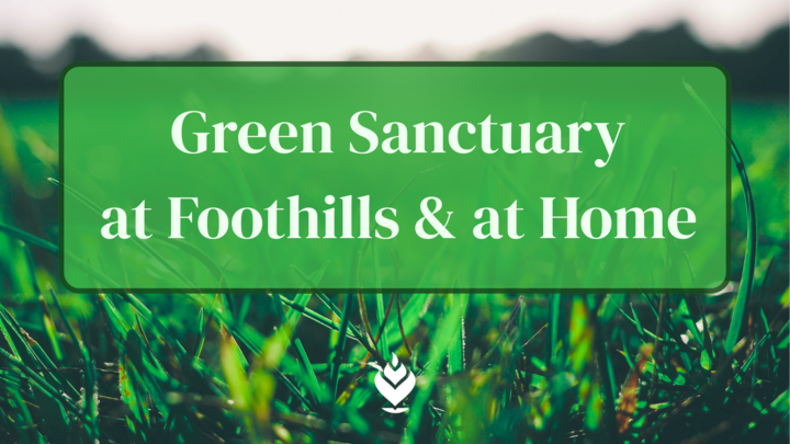 Logo for Green Sanctuary at Foothills & at Home
