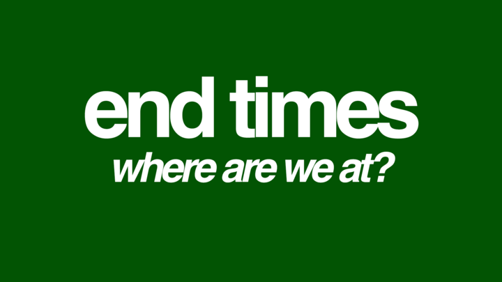 Logo for END TIMES - LOOKING FOR THAT BLESSED HOPE