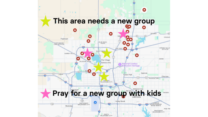 Logo for We Are Praying for New Groups!