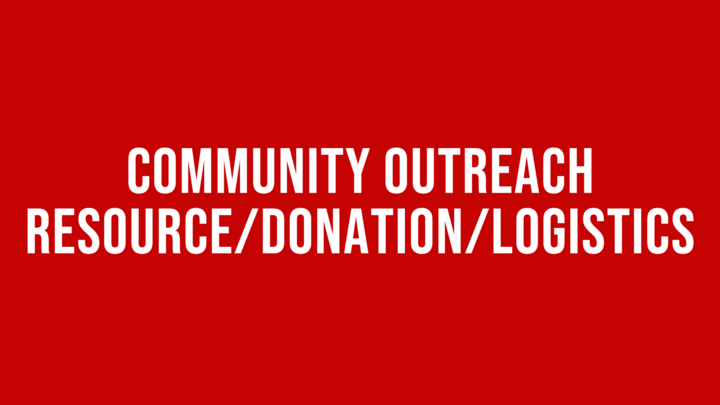 Logo for COMMUNITY OUTREACH - RESOURCE/DONATION/LOGISTICS