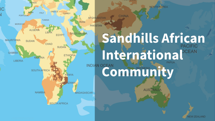 Logo for Sandhills African International Community
