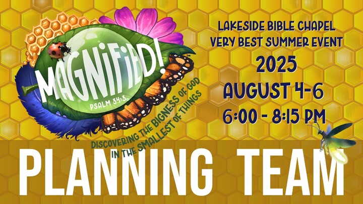 Logo for Magnified! VBS PLANNING TEAM