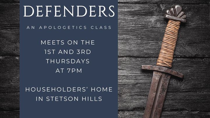 Logo for Defenders- an Apologetics Class