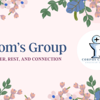 Logo for Mom's Group: Prayer, Rest, and Connection