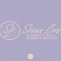 Logo for Speak Life in Grace & Truth - Women's Ministry