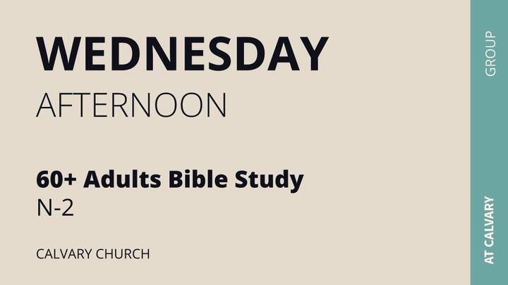 Logo for 60+ Adults Wednesday Afternoon Bible Study