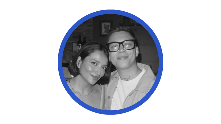 Logo for Lucas M. + Vivian A.