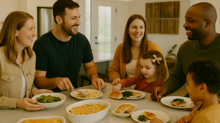 Logo for Danny + Jorden's Family Group