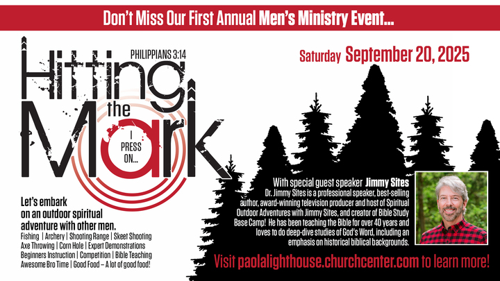 Logo for Hitting The Mark Men's Event