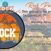 Logo for 7th - 12th Grade "ROCK PARENTS GROUP"