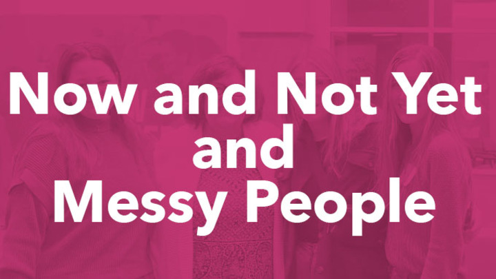 Logo for Now and Not Yet (8/27-10/1) and Messy People (10/8-11/19)