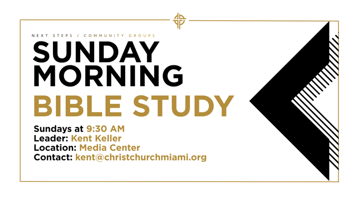 Sunday Morning Bible Study