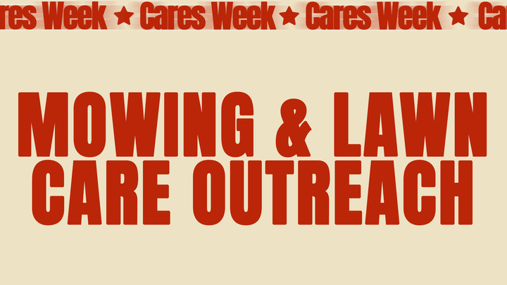 Logo for Cares Week: Mowing & Lawn Care Outreach