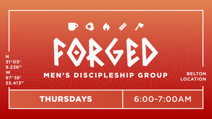 Logo for Forged Men's Discipleship Group - Belton