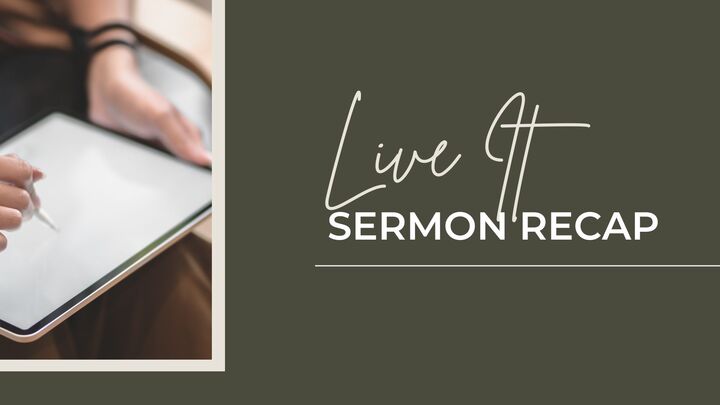 Logo for Live It Sermon Recap