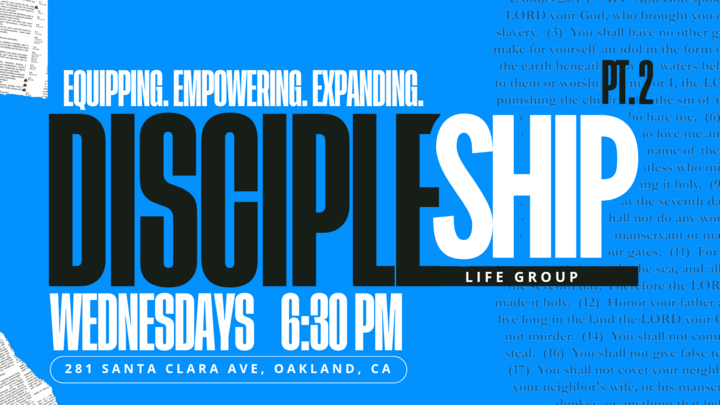 Logo for Discipleship II Life Group: Where Faith Meets Action