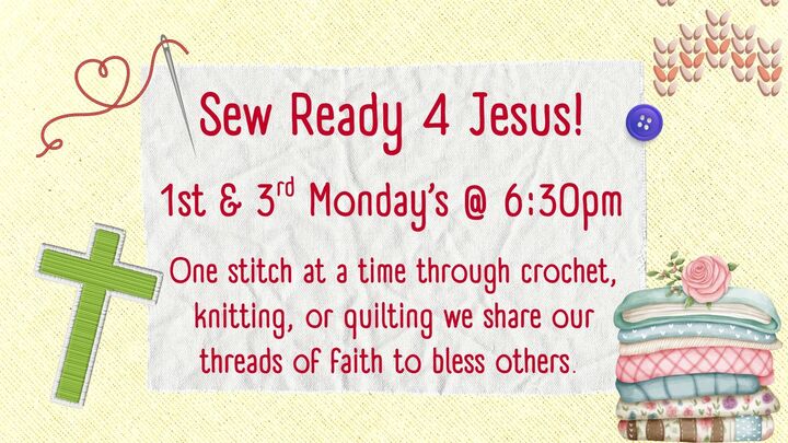 Logo for Sew Ready 4 Jesus