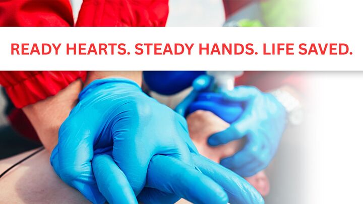 Logo for Ready Hearts. Steady Hands. Life Saved.