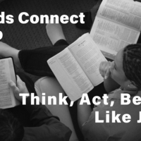 Logo for Friends Connect Group: Think, Act, Believe Like Jesus