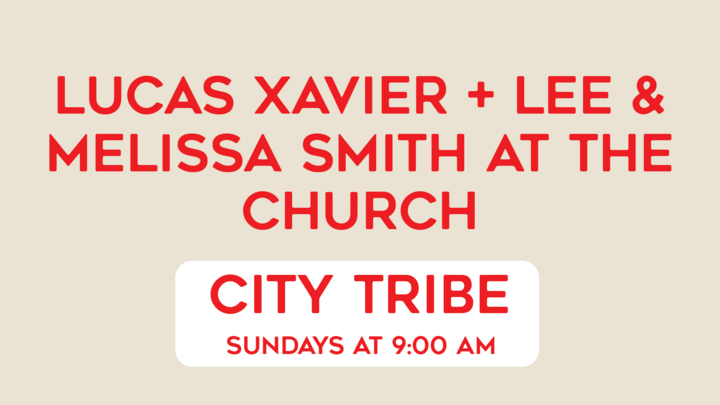 Logo for Lucas + Lee & Melissa at the church