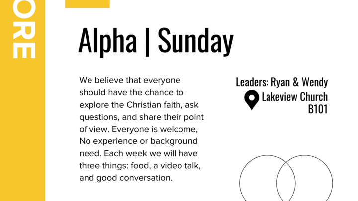 Logo for Alpha | Sunday