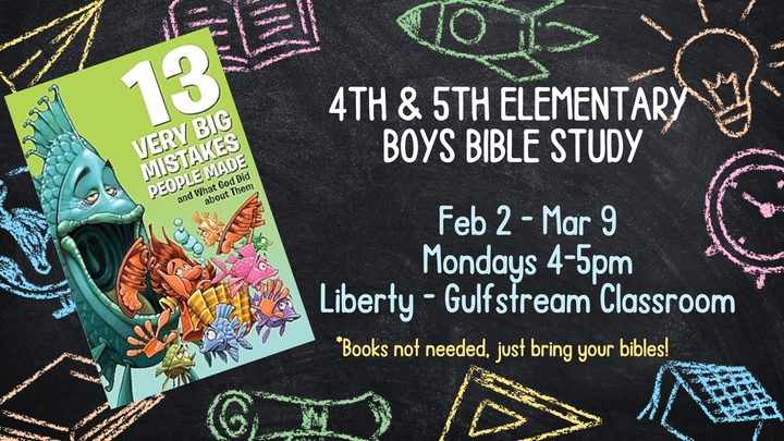 Logo for 4th & 5th Elementary Boys Bible Study