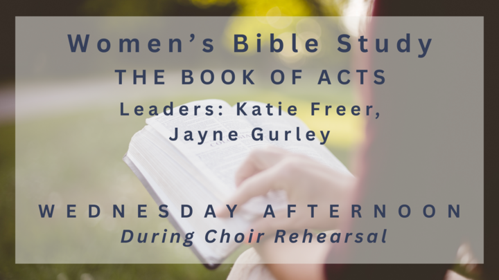 Logo for Women’s Bible Study: The Book of Acts (Wednesday afternoons)