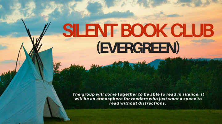 Logo for Silent Book Club (Evergreen)