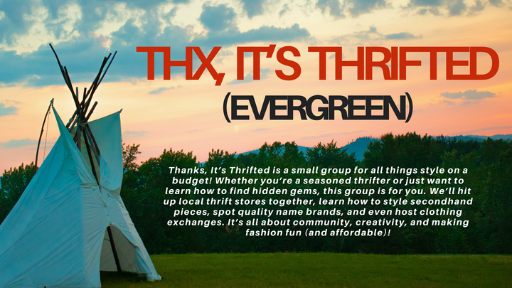 Logo for Thx, It's Thrifted (Evergreen)