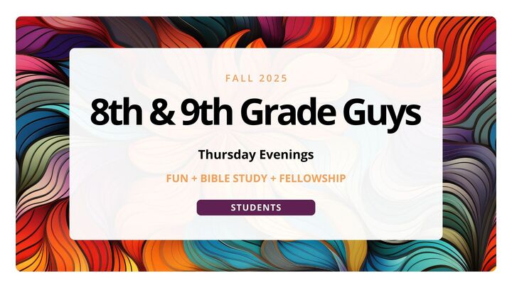 Logo for Student Ministry Life Group - 8th & 9th Grade Guys