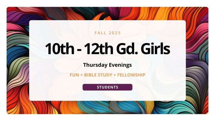 Logo for Student Ministry Life Group - 10th - 12th Grade Girls