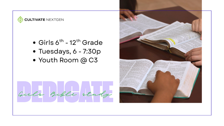 Logo for Dedicate: Youth Girls Bible Study