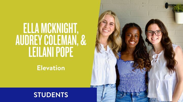 Logo for Elevation: Ella McKnight, Audrey Coleman, & Leilani Pope