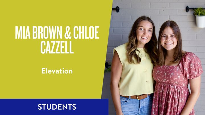 Logo for Elevation: Mia Brown & Chloe Cazzell (Grad Students)